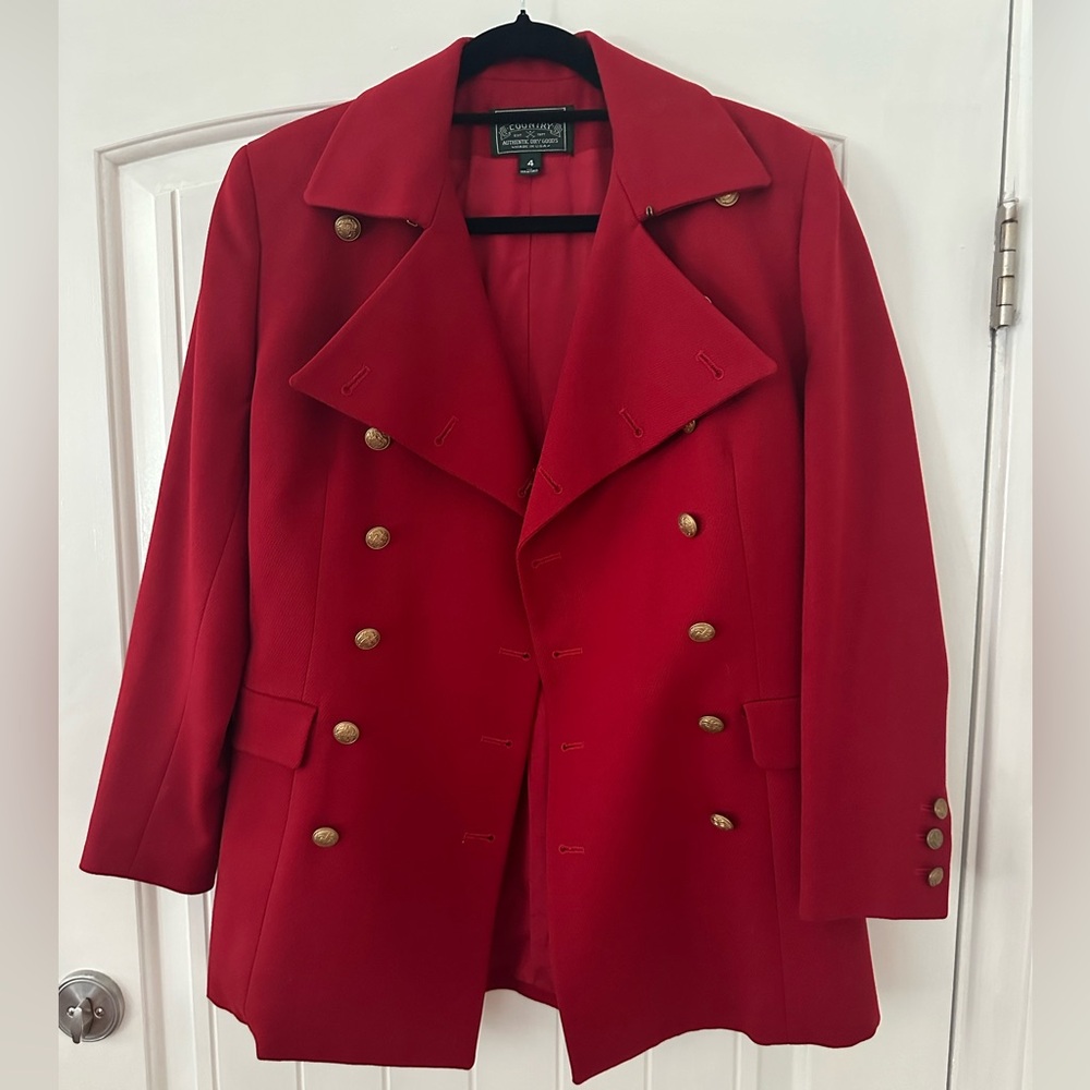 Ralph Lauren Country Authentic Dry Goods Jacket in Red, size 4 - Picture 3 of 6